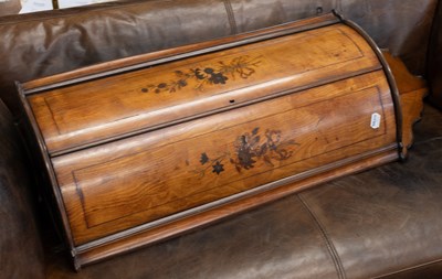 Lot 1169 - A 19th Century Inlaid Mahogany Hanging Corner...
