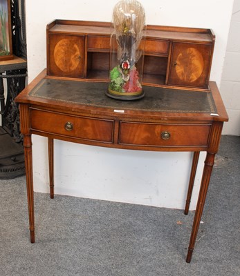 Lot 1183 - A Reproduction Leather Inset Writing Table,...