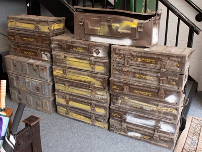 Lot 1188 - A Group of Seventeen Ammunition Boxes