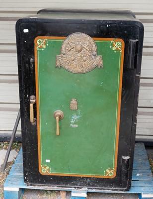 Lot 1378 - A Milners Patent Painted Victorian Safe, "fire...
