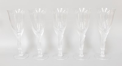 Lot 468 - Igor Carl Fabergé, eleven white wine glasses,...