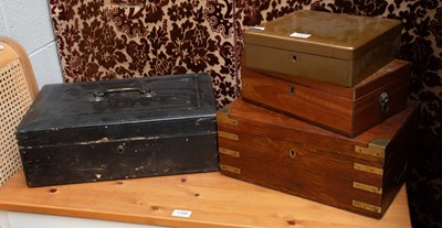 Lot 1207 - A Laquer Box Containing a Mahjong Set, a 19th...