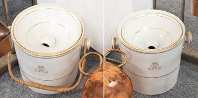 Lot 1115A - A Pair of Copeland Slop Pails and Covers, with...