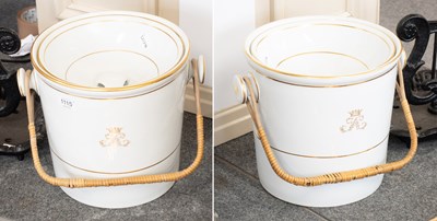 Lot 1115 - A Pair of Copeland Slop Pails and Covers, with...