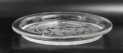 Lot 85 - A Lalique "Berbere" Frosted Glass Dish, modern,...