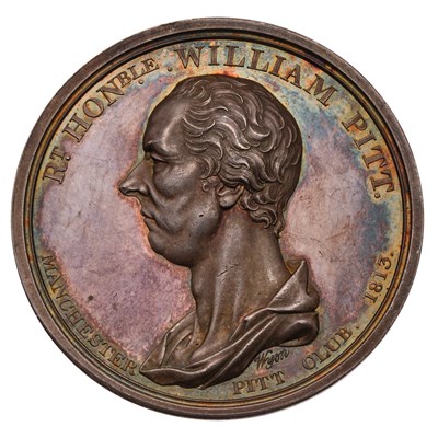 Lot 460 - Manchester Pitt Club Medal 1813, in silver by...