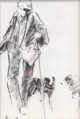 Lot 412 - Brian Irving (1931-2013) Dalesman with two...