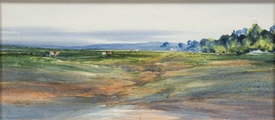 Lot 409 - Brian Irving (1931-2013) Cattle grazing,...