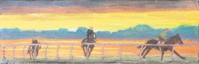 Lot Ken Hughes (Contemporary) Gallops at Sunset...
