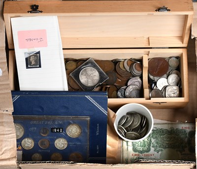 Lot 199 - A Collection of Coins and Banknotes, to...