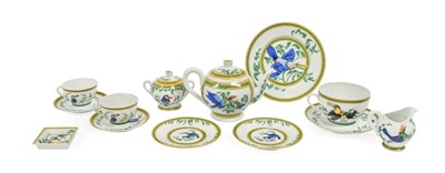 Lot 55 - A Hermes Porcelain "Toucan" Part Tea Set,...