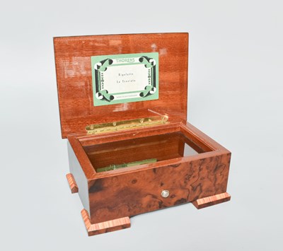 Lot 398 - A "Thorens" Swiss Cylinder Music Box, with...
