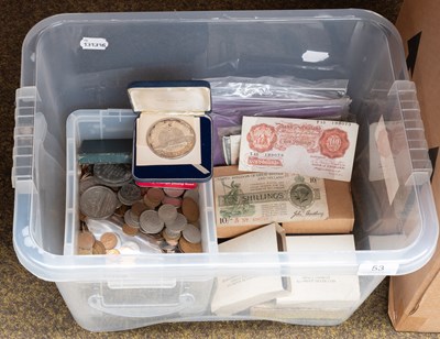 Lot 53 - A Collection of Coins and Banknotes, to...