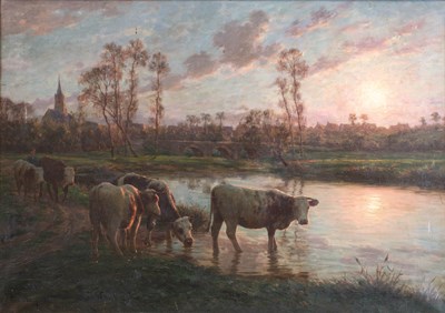 Lot 400 - Félix Planquette (1873-1964) French Cattle...