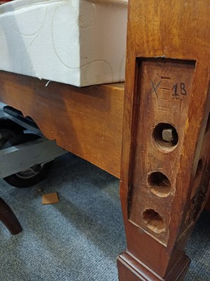 Lot 1108 - A Mahogany Four-Poster Bed, with turned and...