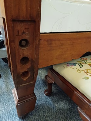Lot 1108 - A Mahogany Four-Poster Bed, with turned and...