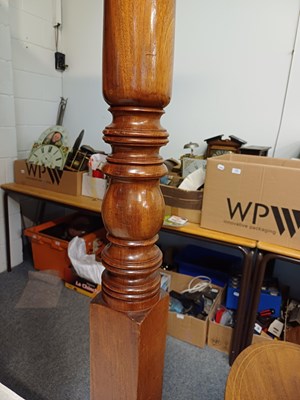 Lot 1108 - A Mahogany Four-Poster Bed, with turned and...