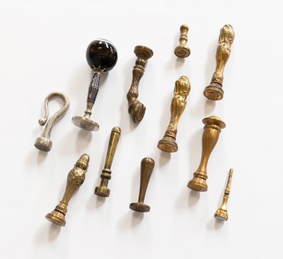 Lot 341 - Ten Victorian and Later Desk Seals, mainly...