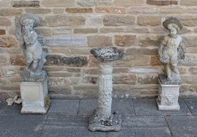 Lot 1127 - A Pair of Composition Allegorical Garden...