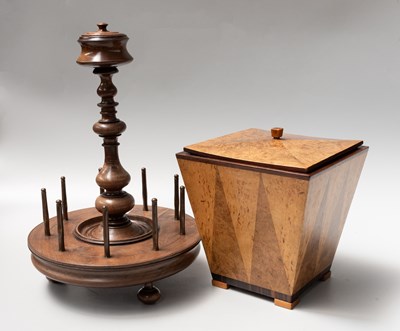 Lot 494 - An Art Deco Burr Walnut, Maple and Coromandel...