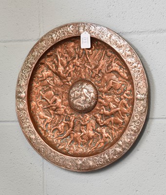 Lot 173 - A Silver Plate Electrotype Dish, in the manner...