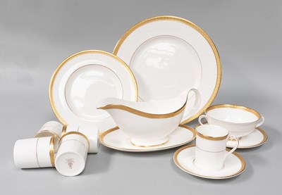 Lot 480 - A Royal Doulton "Royal Gold" Porcelain Dinner...
