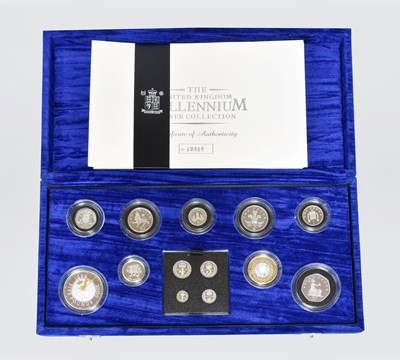 Lot 7 - The United Kingdom Millennium Silver...