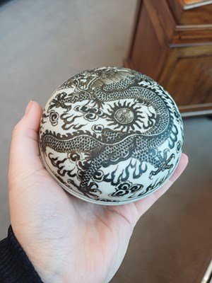 Lot 57 - A Chinese Biscuit Porcelain Seal Paste Pot,...