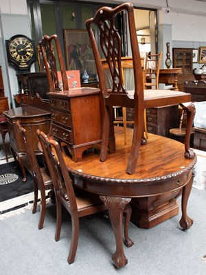 Lot 1280 - Victorian Dining Room Furniture, comprising:...