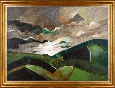Lot 33 - Geoffrey Key (b.1941) Rolling Landscape Signed...