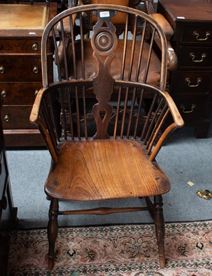 Lot 1303 - A 19th Century Elm Windsor Chair