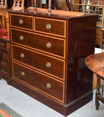 Lot 1336 - A Mahogany Four Height Chest of Drawers, by...