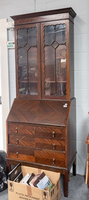 Lot 1366 - A Mahogany Bureau Bookcase, First Half of the...