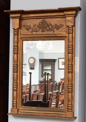 Lot 1370 - A 19th Century Gilt Framed Pier Glass, with...