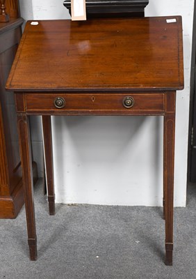 Lot 1250 - Regency Inlaid Mahoagny Writing Table, with...