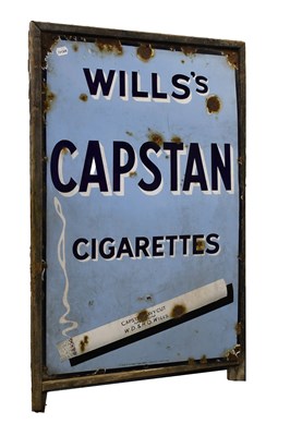 Lot 3129 - Wills's Capstan Cigarettes Enamel Sign