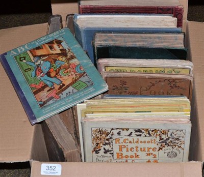 Lot 352 - A small collection of early children's books including Randolph Caldecott, together with six...