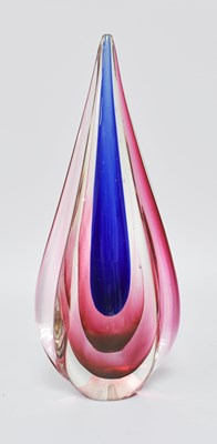 Lot 4 - A Murano Sommerso Glass Teardrop...