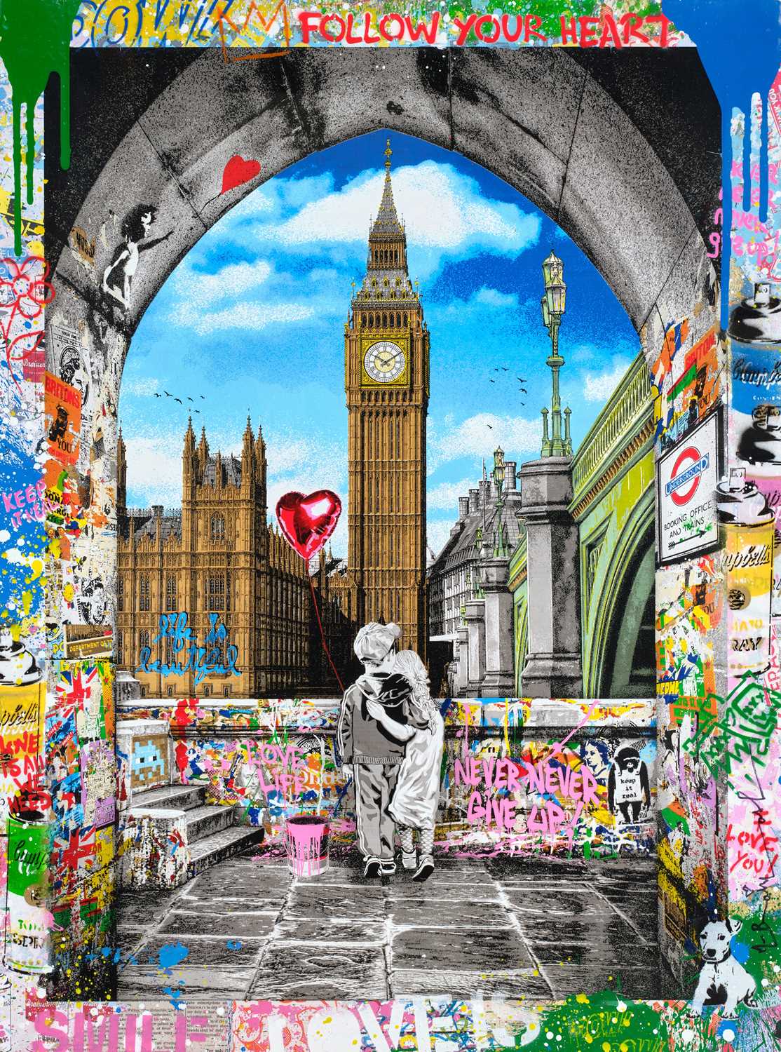 Lot 161 - Mr Brainwash (b.1966) "Together We Dream"...