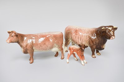 Lot 1135 - Beswick Dairy Shorthorn Cattle Comprising:...