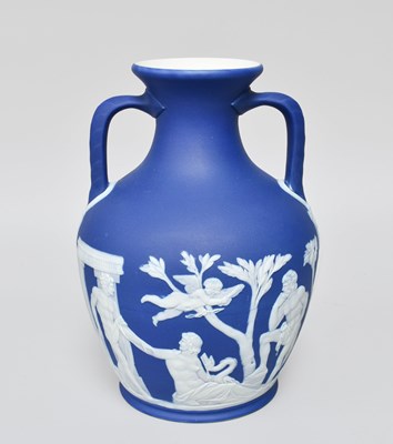 Lot 1 - A Wedgwood Jasper Copy of the Portland Vase,...