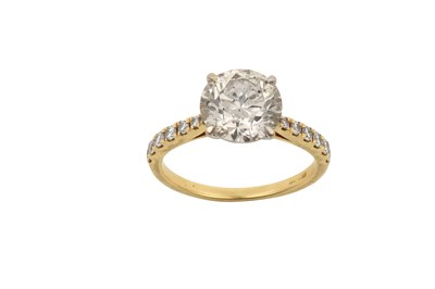 Lot 2291 - An 18 Carat Gold Diamond Solitaire Ring the...