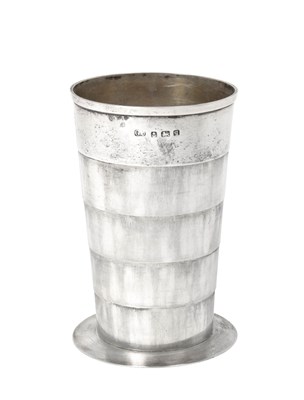 Lot 2151 - A George V Silver Collapsing-Beaker