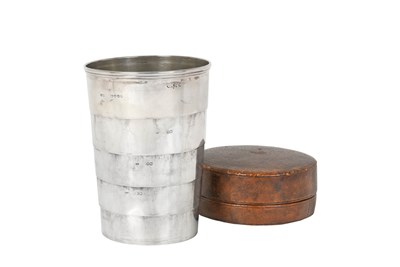 Lot 2149 - A Victorian Silver Collapsing-Beaker