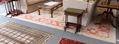 Lot 1244 - Afghan Ziegler Carpet, the ivory field of...