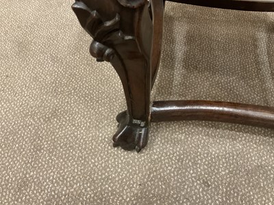 Lot 95 - A Chinese Hardwood and Pink Marble Plant Stand,...