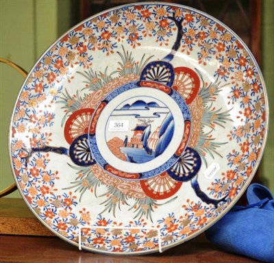 Lot 364 - Japanese Imari porcelain charger