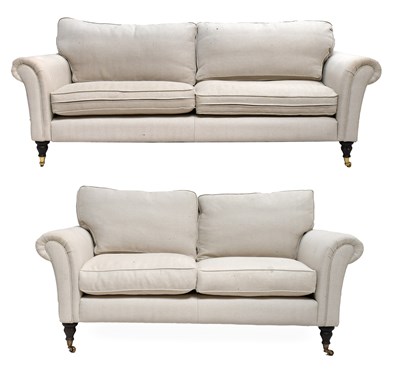 Lot 613 - A Victorian-Style Three-Seater Sofa, modern,...