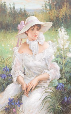 Lot 1146 - Ellen Sherrill (20th century) Portrait of an...
