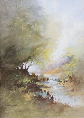 Lot 1180 - Frank Hider (1861-1933) Rural farmstead with...